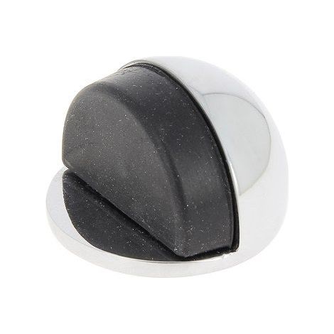 Tope de puerta para suelo de aluminio cromado CHRISLIGNE, L.4 x Al.3 x A.4 cm AUTRES