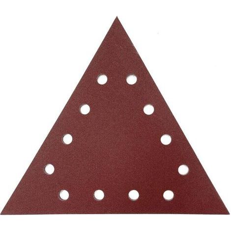 Papel de lija triangular Ulisem ABT-80 – Papel de lija triangular versátil – Para lijar y alisar yeso, madera y paneles de yeso – Grano 80 – 28,8 x 28,8 x 28,8 cm – Paquete de 10 (1/4)