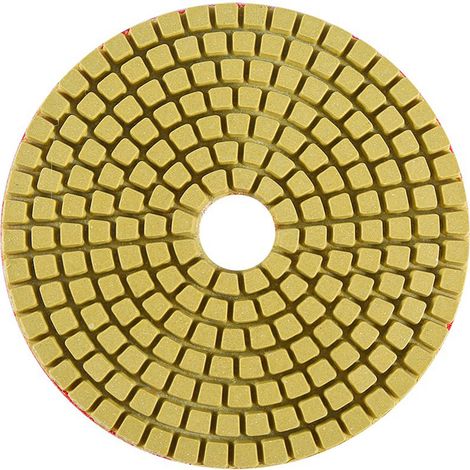 Disque de polissage diamanté à eau de 100 mm (4") pour granit, marbre et pierre (granularité 500) (1/4)