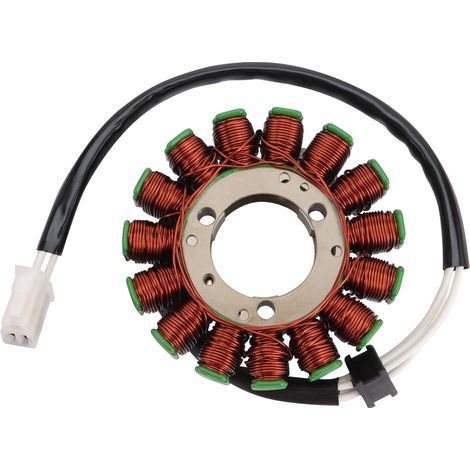 Compatible with Suzuki GSX-R1000, K5, K6 and K7 motorcycles (2005-2008 models), 15-pole stator coil, charging coil, alternator coil replacement, original part number. (1/4)
