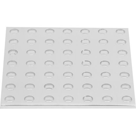 Plaque en grille d'aluminium 3116‑0056‑0056, rapport résistance/poids optimal, 7 x 7 trous, panneau robuste et léger (1/5)