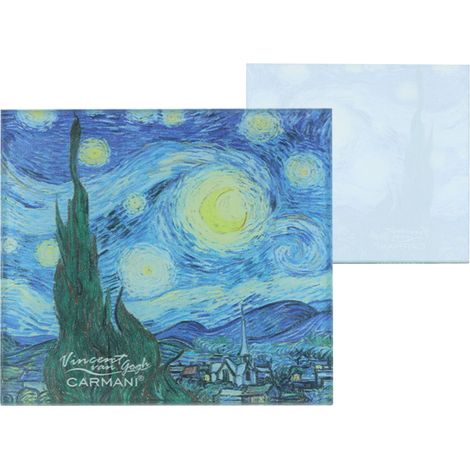 Carmani, sottobicchiere in vetro - VAN Gogh/Notte stellata (1/3)