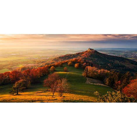 Papier peint panoramique naturel Château de Conte de Fées (1/4)