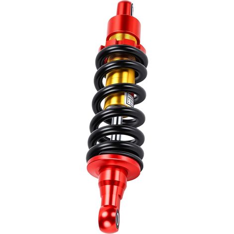 Amortisseur Arrière de Moto de 280 Mm, Amortisseur de Suspension Réglable avec Alliage D'aluminium en Acier, adapté aux Motos Tout-terrain 50 Ml, 70 Ml, 90, 110, 125, (1/5)