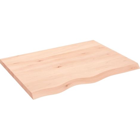 Maison Exclusive - Waschtischplatte 80x60x(2-4) cm Massivholz Unb