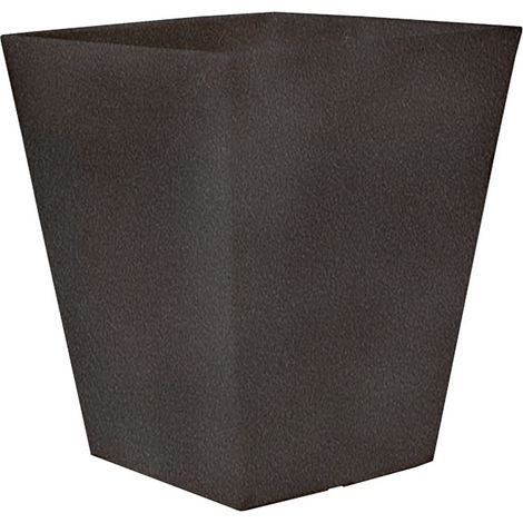 CAMOMILA RUSTICA Fioriera quadrata da interno ed esterno per piante e fiori molto resistente al passare del tempo. Realizzata in polietilene in Spagna - Grigio (1/4)