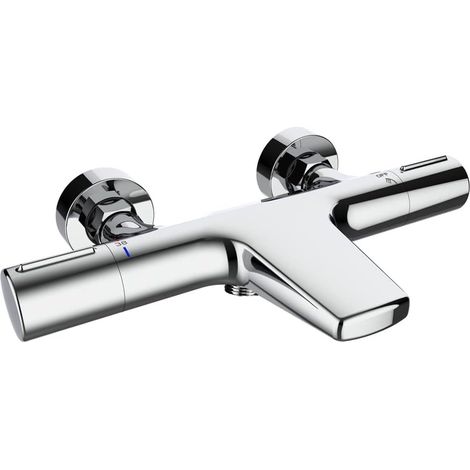 Robinet de Baignoire Cascade avec Thermostat, 2 Fonctions, Chromé (1/5)