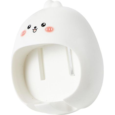 Wall-Mounted Toothbrush Holder, Cute Animal Design, for Bathroom (1/5)