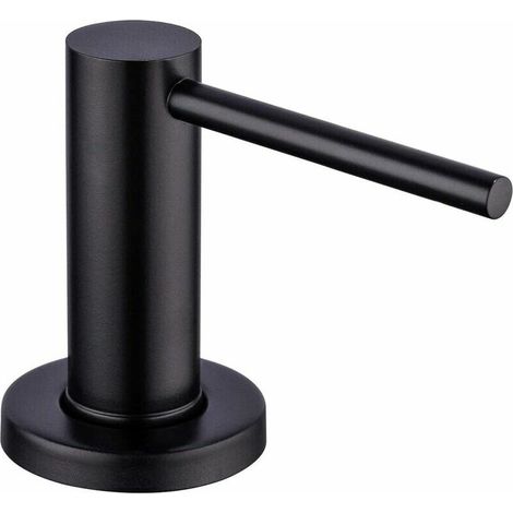 Distributeur de savon 500ml pompe à savon noire pour éviers de cuisine (1/5)