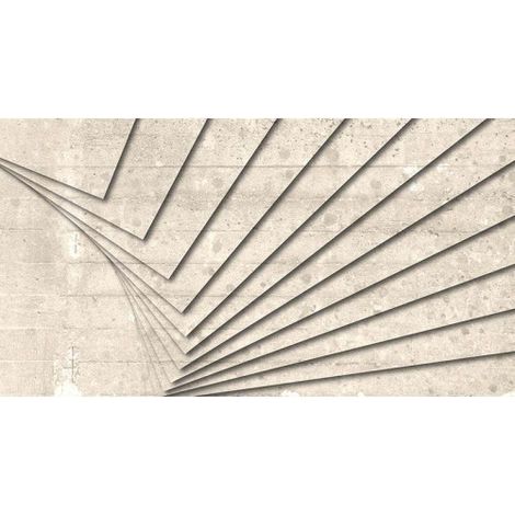 Papier peint panoramique style industriel beige Tapisserie panoramique 3D effet pierre Papier peint panoramique effet béton trompe l'oeil pour salon (1/3)