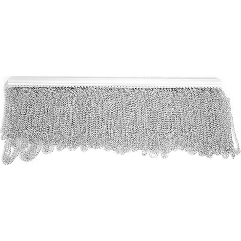 Hängevorhang-Set aus Metall-Aluminiumketten für den Haushalt, geeignet für Zimmer, Büro und Laden, silberfarben (1/5)