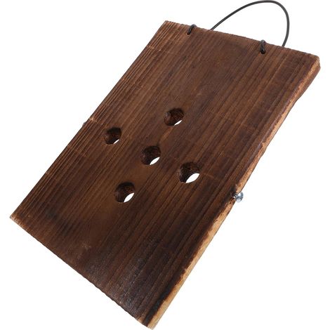 Panneau Rustique en Bois Design en Espace Matériau Bois pour Plantes Grimpantes et Succulentes, Décoration Intérieure Cuisine ou Chambre (1/5)