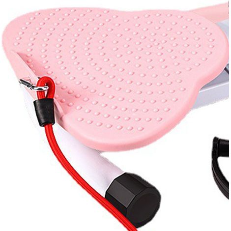 Stehendes Bauchmuskeltrainingsbrett mit Taillendrehfunktion, auch bekannt als Fußmassagegerät, zur Gewichtsreduktion (rosa). (1/5)