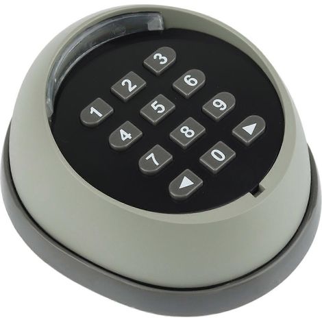 Clavier sans fil métallique pour portail, clavier à code tournant 433 MHz pour l'accès aux portes de garage et de portail. (1/5)