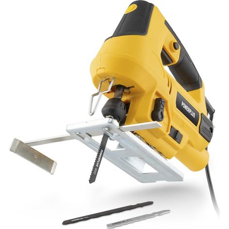 Powerplus Scie Sauteuse Électrique POWX0332 – 710 W – Scie Sauteuse Filaire à Patin Réglable 3000 min-1 - avec 3 Accessoires