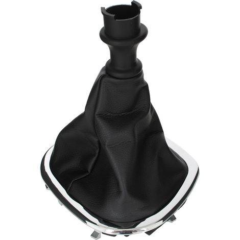 Soufflet de levier de vitesse Renault Trafic III 14-19 NOIR + cadre CHROMÉ