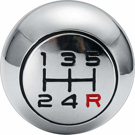 Pommeau de levier de vitesse en aluminium 5 vitesses – Changement de vitesse fluide – Compatible avec 106/206/207/307/406/508/3008 (1/4)