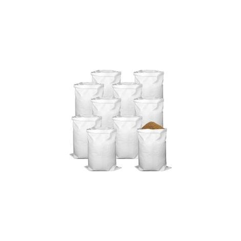 Pack of 10 Rubble Bags 55x95 cm 55kg, Durable Reusable Polypropylene Canvas for Construction Sites, Garden Waste and Sand (1/4)