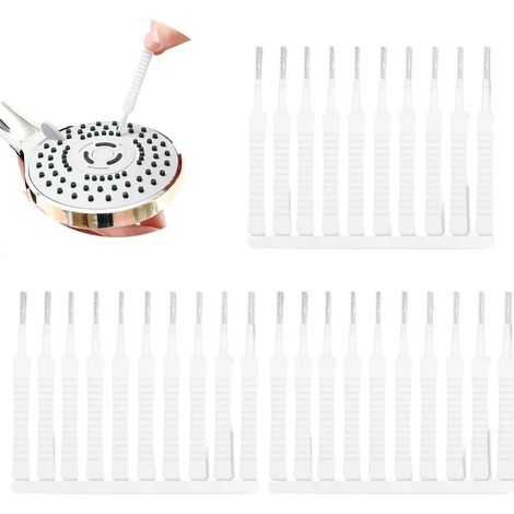 50 Duschkopf-Reinigungsbürsten, Badezimmer-Reinigungsbürsten für Duschköpfe, Reinigungsbürste für kleine Löcher, Düsen und Schlitze
