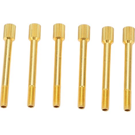 6 Vis de Verrouillage de Cordes pour Chevalet Trémolo, Système d'Intonation à Double Verrouillage pour Guitare Électrique, Kit de Montage Traversant (1/5)