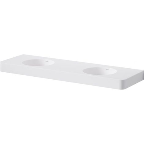 Steinberg Serie 449 lavabo doble de pared, 2 agujeros para grifo,