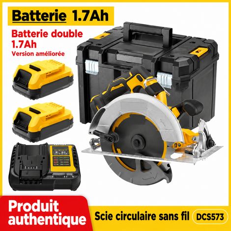 Scie circulaire sans fil DCS573E2 lame 184 mm batterie Powerstack 1.7Ah version 2 batteries Powerstack 1.7Ah 5 kg – Livraison gratuite