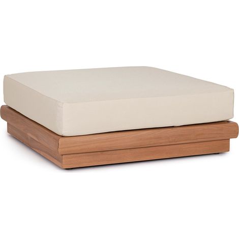 Poltrona "Delgada" struttura in teak con cuscino da giardino e veranda (1/5)