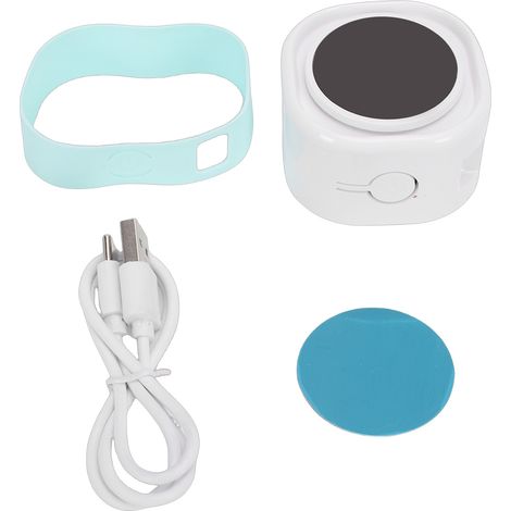 Pulvérisateur Anti-Statique Grains Café Atomiseur Électrique Rechargeable USB Base Magnétique Silicône Blanc Compact (1/5)