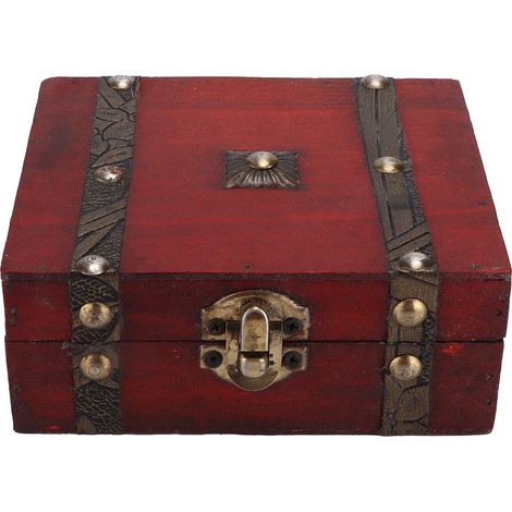 Boîte décorative vintage, boîte de rangement en bois. Boîte de rangement vintage en bois pour anniversaires, décoration de chambre