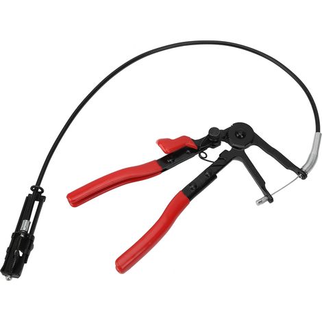 Pince à colliers de serrage pour tuyaux, en alliage d'acier, flexible et à gorge coudable, outil à main