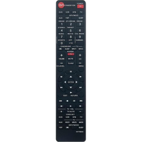 WF75640 Replacement remote control for Yamaha Digital Sound Projector Soundbar WF75640 YSP-800 YSP-1000 YSP800 YSP1000 (1/5)