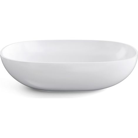 Lineabeta - Lavabo ovale da appoggio Acquaio in ceramica 60x38,4
