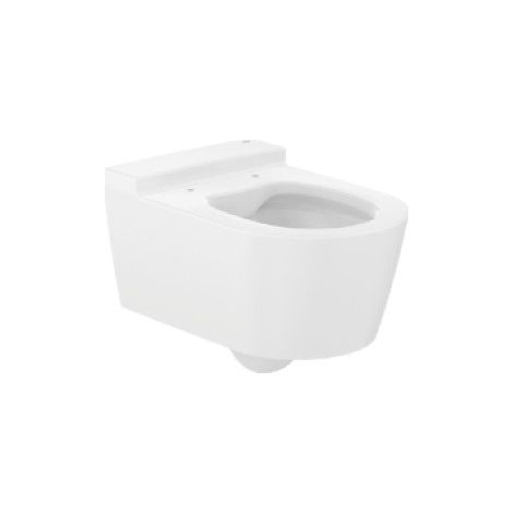 Taza de inodoro suspendido sin tapa con descarga dual 4,5/3L. Rimless®  ROUND INSPIRA - ROCA Color: Blanco