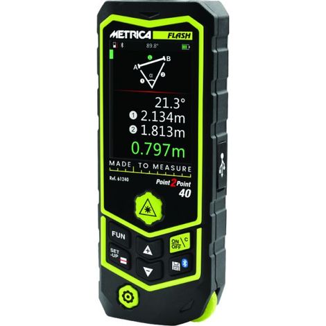 Telemetro laser METRICA Flash point 2 point 60 60m - 61260