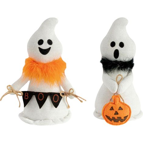Peluche Decorazione Tavola per Halloween Bambole Fantasmi 2 Pezzi (1/5)