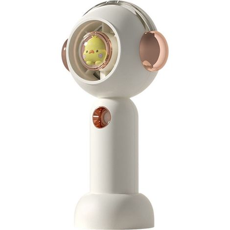 Ventilateur Brumisateur Portable USB Rechargeable - Design Mignon Cartoon pour Intérieur et Extérieur (1/5)