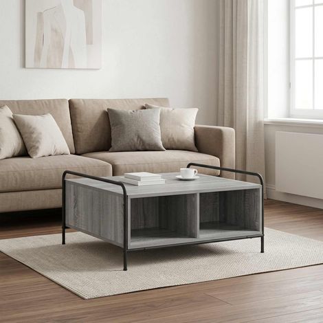 vidaXL Mesa de centro Sonoma gris 50 x 49 x 41 cm Madera de ingeniería (1/5)