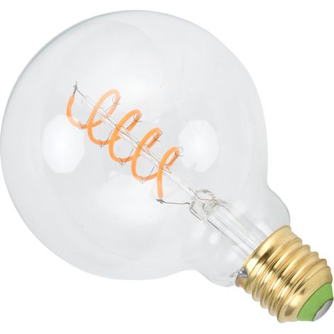 G95 4W 220V LED-Lampe im Vintage-Stil, dimmbar, flexibler Glühfaden, warmweißes Licht (1/5)