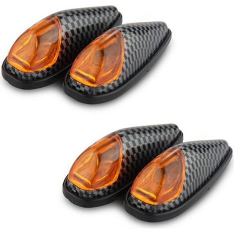 Convient pour 4 feux clignotants LED de 1 W, feux de moto jaunes haute puissance