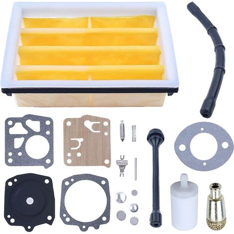 Kit de réparation de carburateur Ligne de carburant Filtre à air Tronçonneuse Pour Husqvarna 268 272 272Xp Filtre à air 503447203 Filtre à huile 501544102 Filtre à carburant 503443201 Ligne de carbura (1/5)