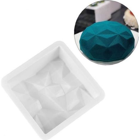Gâteau Moule silicone Dessert Moule 3D carrée antiadhésif de cuisine Mousse de cuisson Fournitures gâteau Savon bricolage Parti ge (1/4)