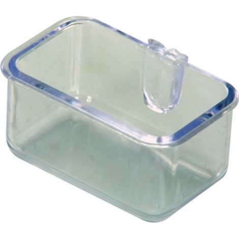 Mangiatoia interna in plastica con attacco diretto alle sbarre - Medio