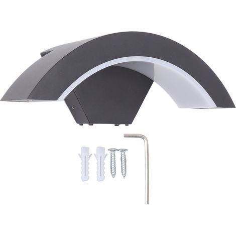 Ortviai Applique murale extérieure intelligente RGBW 9 W, étanche IP65, pour escaliers, clôture et jardin (1/5)