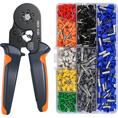 Mini pince à sertir les cosses tubulaires, kit pour appareils ménagers, avec coffret à outils (1/5)
