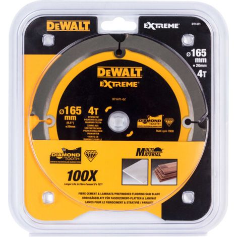 Extreme Pcd Fibre Cement Saw Blade 165 X 20Mm X 4T (1/2)