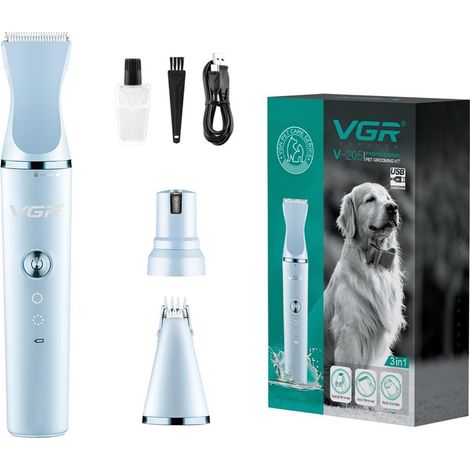 Trade Shop - Master De Perros Pequeños Con 3 Cabezas Kit De Aseo Bajo De Ruido V-205 -