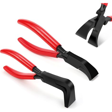 Lot de 2 pinces à plier, pince à chanfreiner 45° + 90°, pince à tôle large 22 mm, pliage et lissage des tôles (1/5)