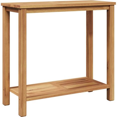 Konsolentisch Braun 80 x 35 x 75 cm Massivholz Teak vidaXL