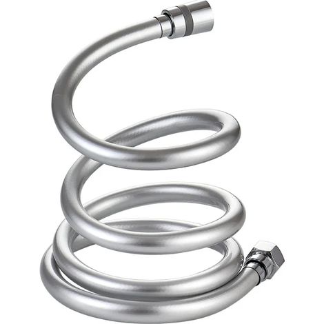 Tuyau de douche haute pression (2 m), adapté aux accessoires de salle de bain, en PVC.