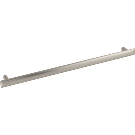 Furnipart Möbelgriff Flow Breite 356mm - Schrankgriff LA 320mm elegant, Zinkdruckguss Edelstahl-Effekt (1/5)